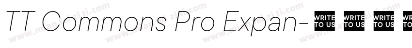 TT Commons Pro Expan字体转换